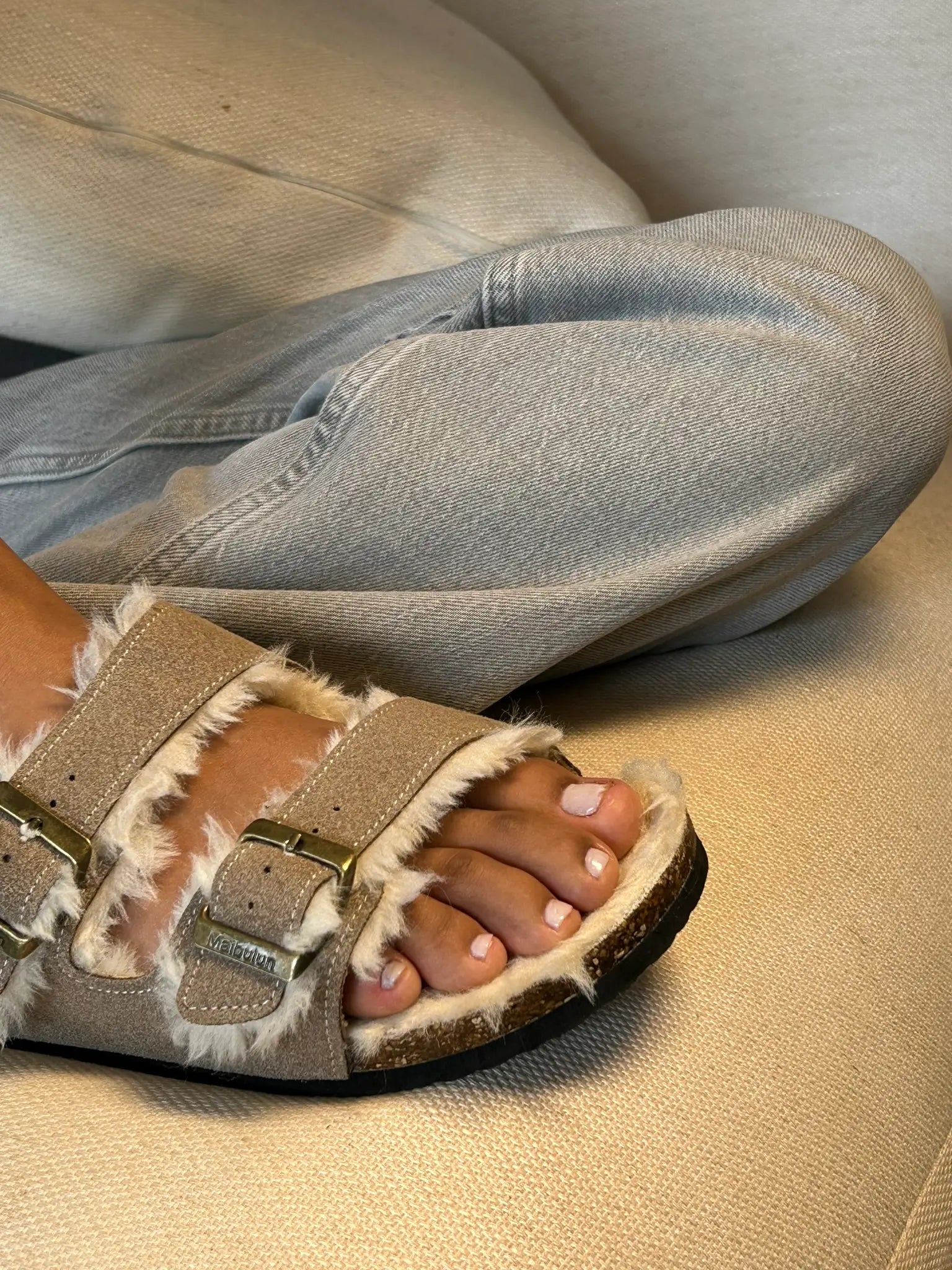 Fluffy Sandal - Sand