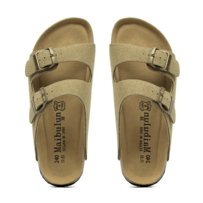 Maibulun Suede Sandal - Light Brown